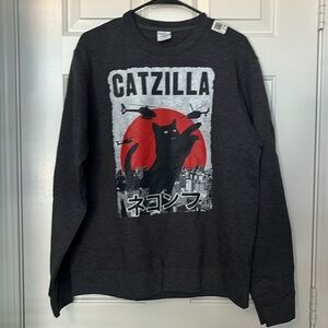 NWOT Catzilla sweatshirt